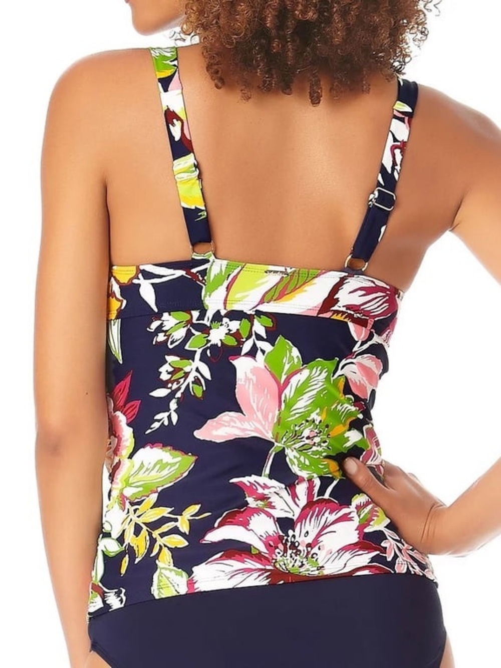 NWOT Anne Cole Swimsuit Tankini 32DD / 34D Padded Underwire Bra Support - Picture 2 of 10